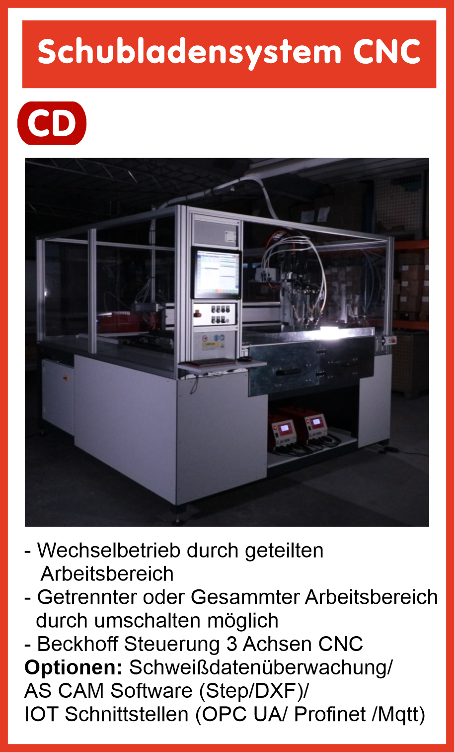 Schubladensystem CNC